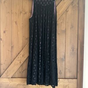 I.N. Studio Black and Purple Sleeveless Dress